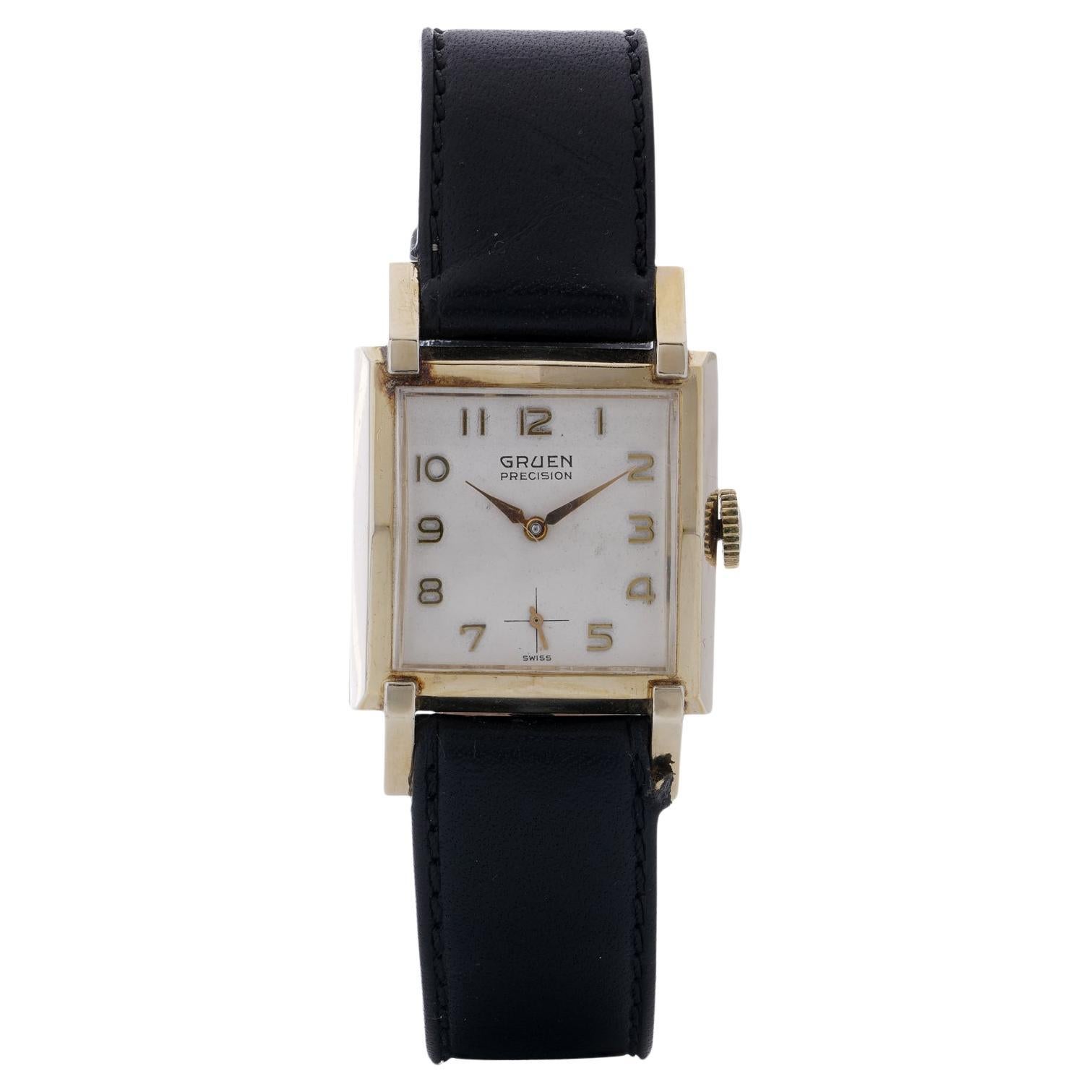 Montre-bracelet manuelle Gruen Precision en or 9kt.