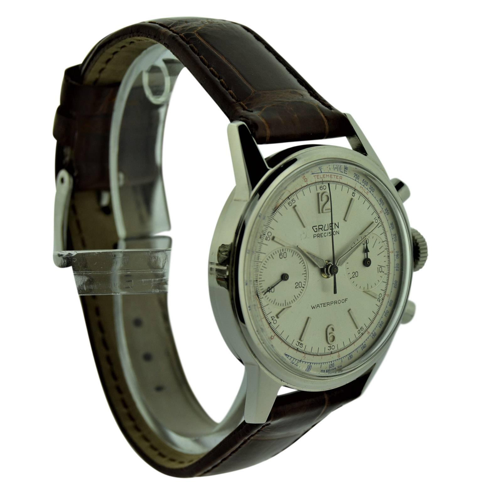 gruen chronograph watch