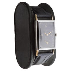 Gruen Steel & Gold Art Deco Watch circa 1930's with Original Dial