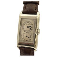 Reloj de pulsera Gruen Techni Quadron 1930s Doctors Duo Dial