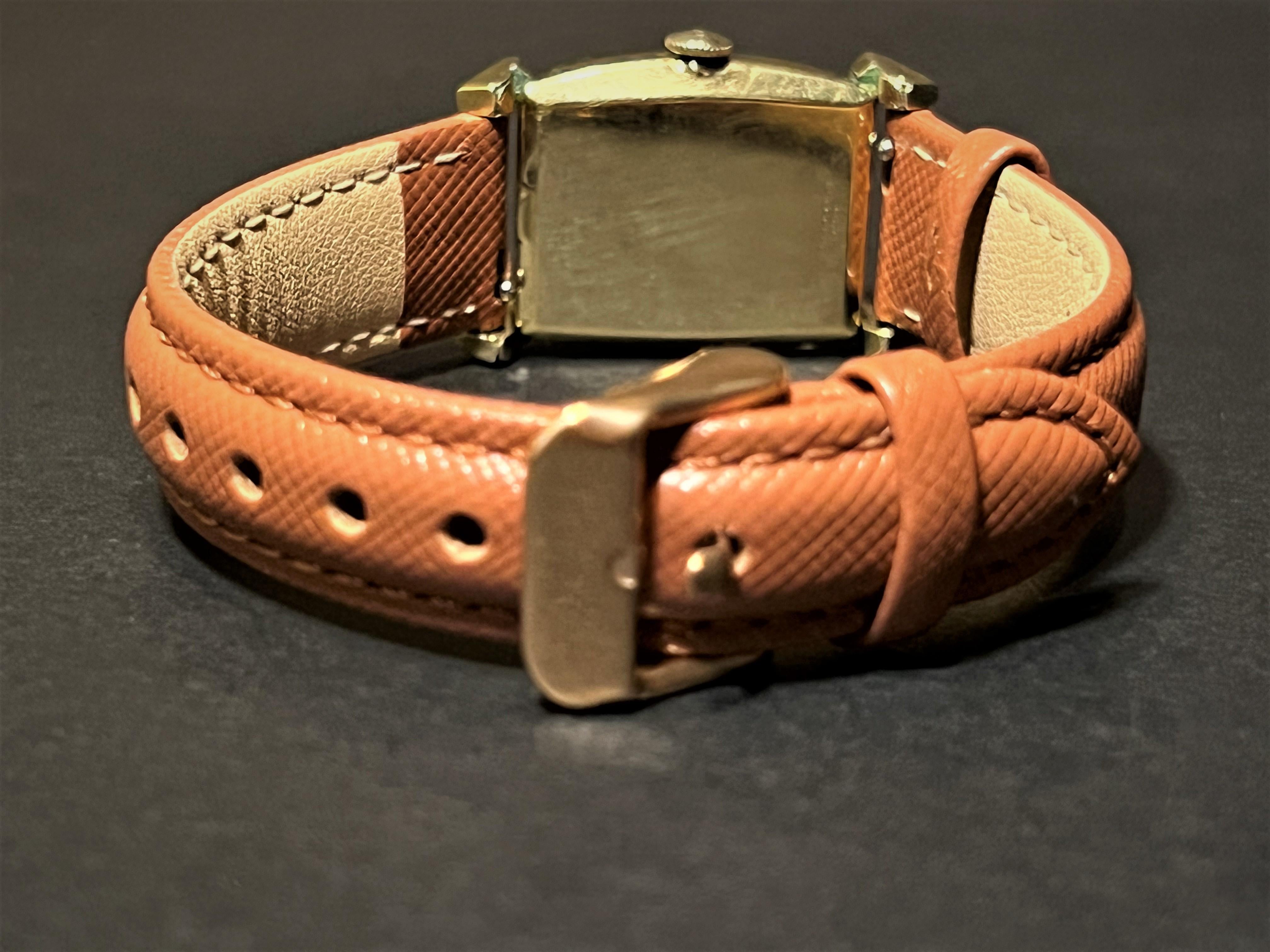 Men's Gruen Veri-Thin 10K Gold-Fill Leather Wristwatch