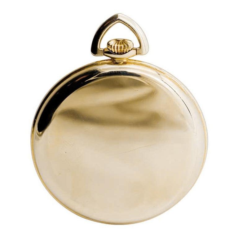 Gruen Watch Company Open Faced Pocket Watch circa 1930s with Original Box For Sale 2