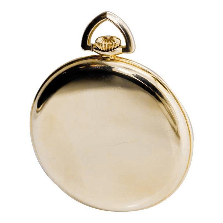 Gruen Watch Company Open Faced Pocket Watch circa 1930s with Original Box For Sale 3