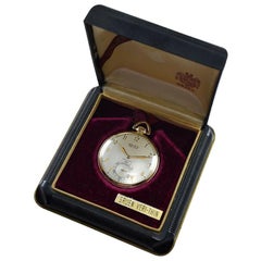 Gruen Watch Company Open Faced Pocket Watch circa 1930s with Original Box