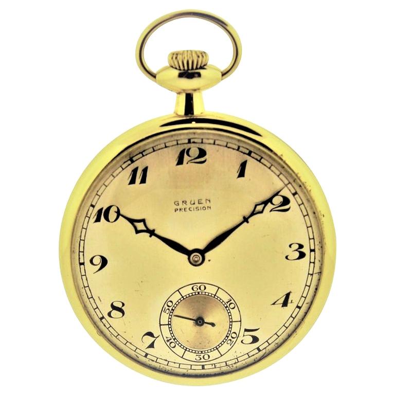 gruen pocket watch value