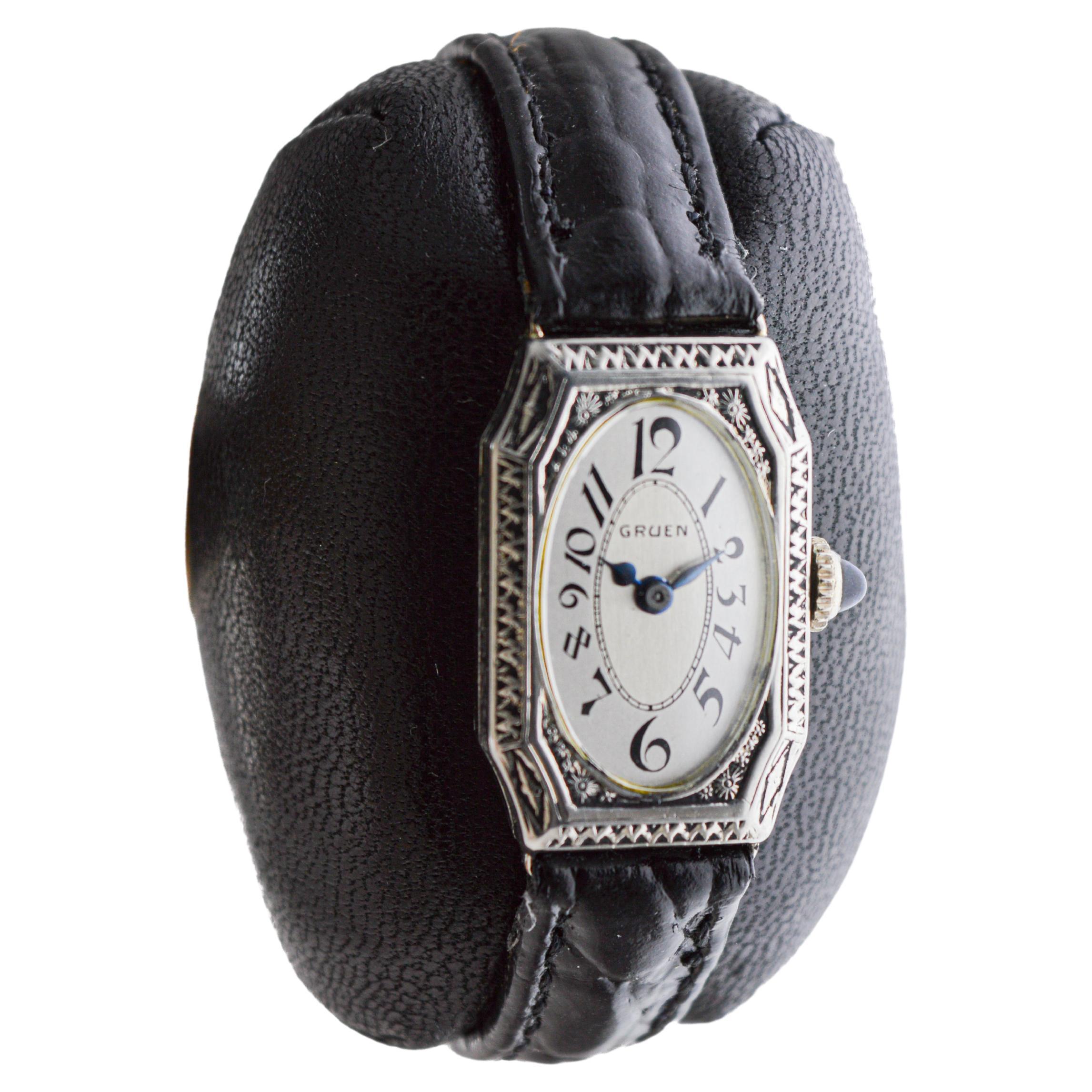 gruen watch gold