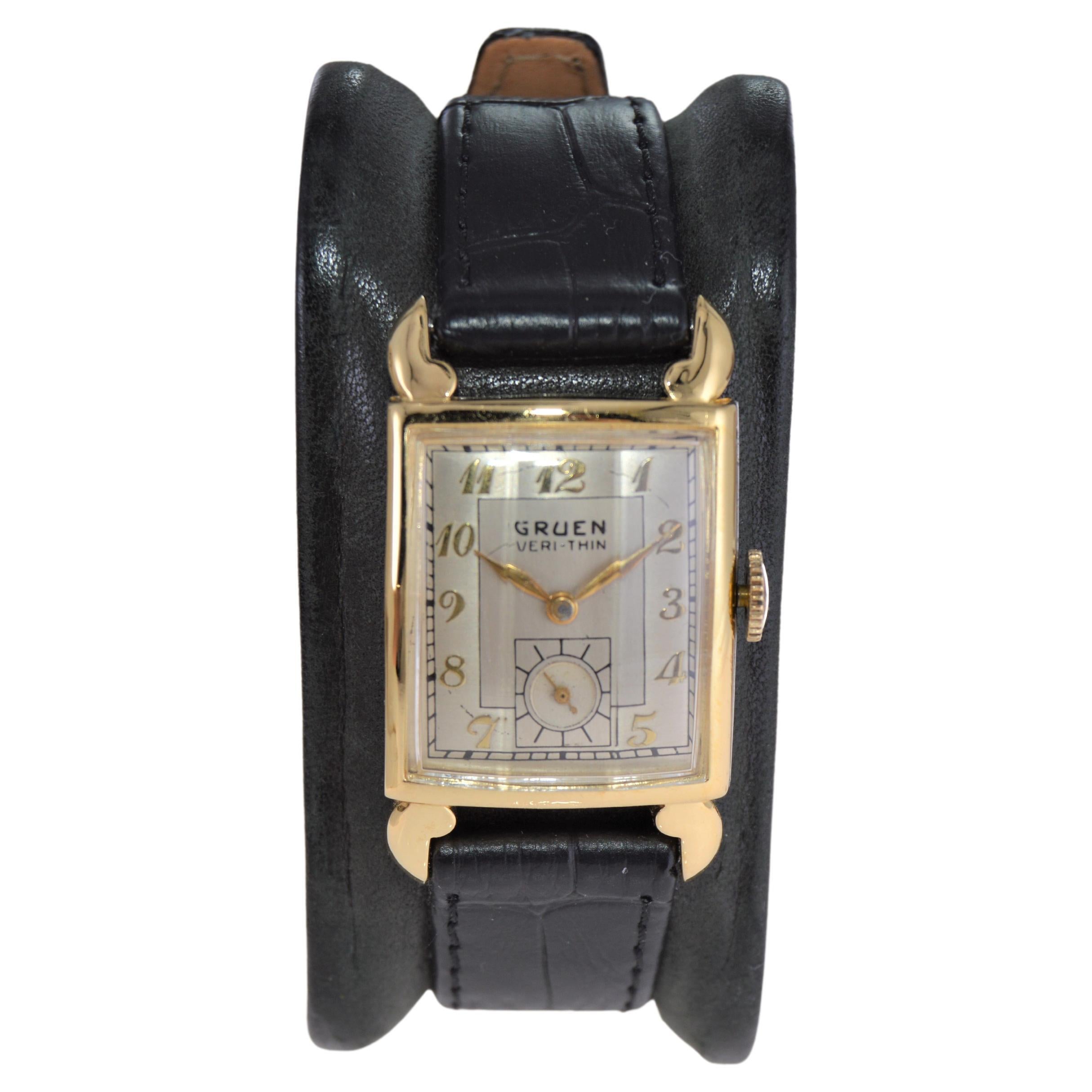 gruen curvex watch 10k gold filled