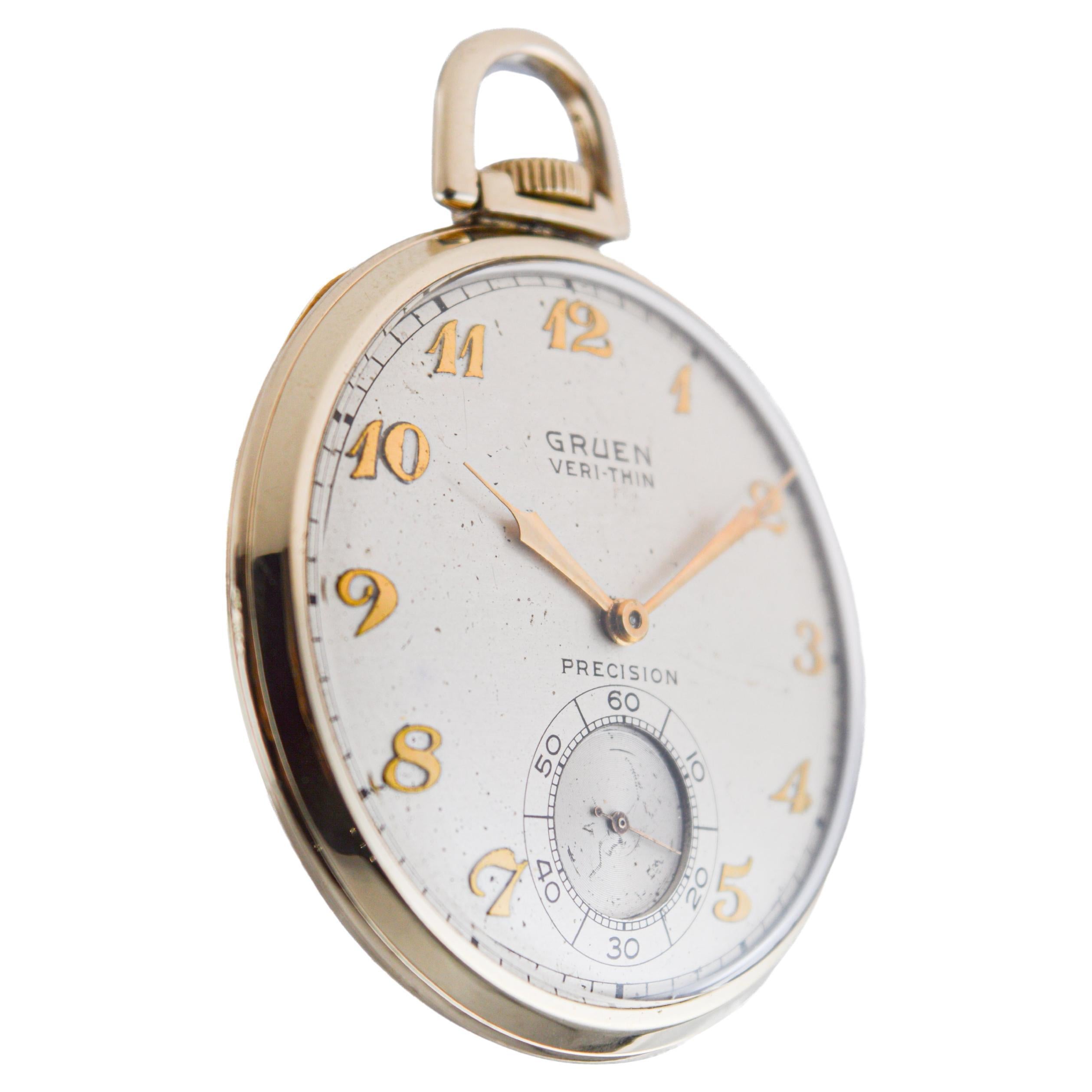 gruen verithin pocket watch