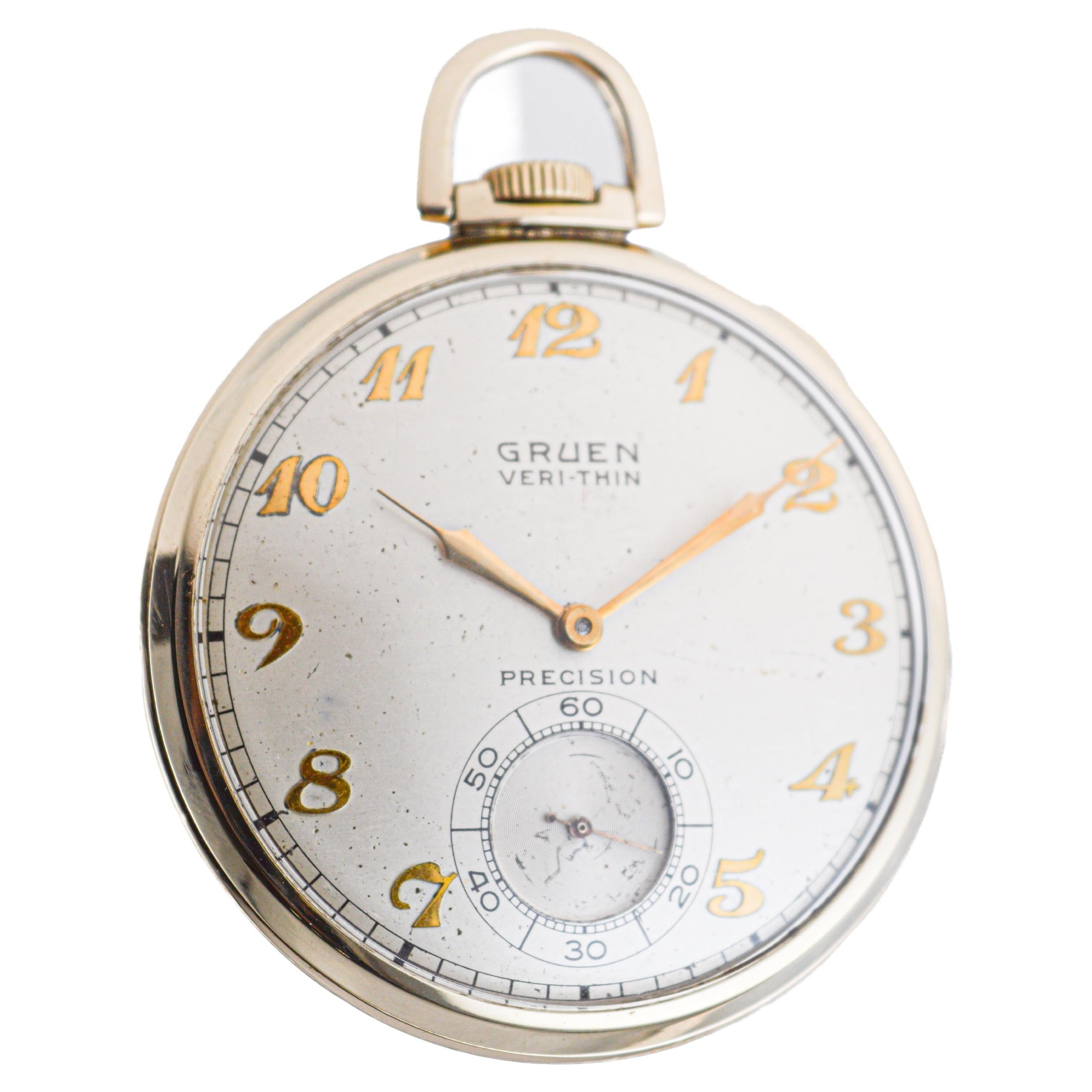 gruen precision pocket watch