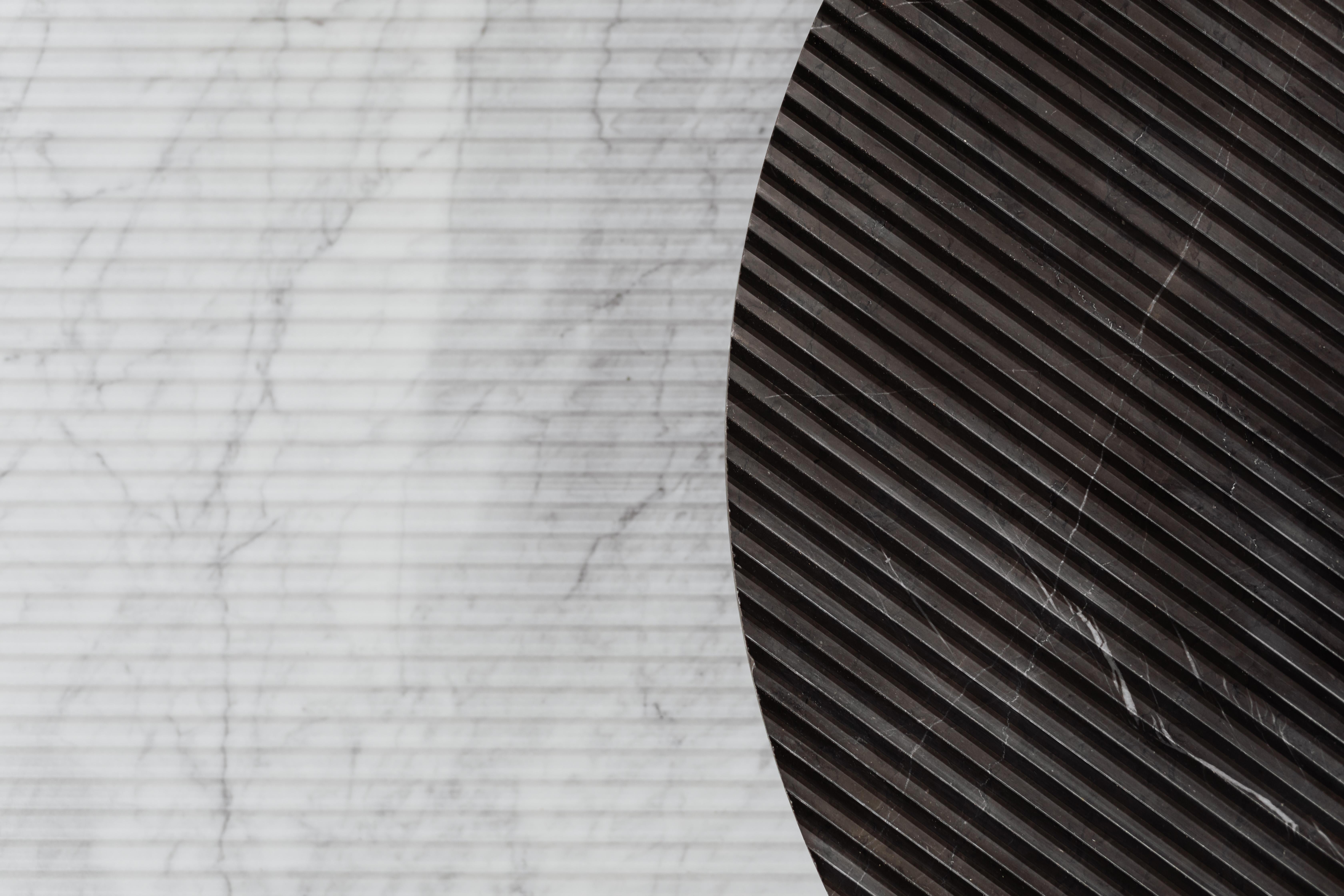 Marble Gruff L Carrara Coffee Table by Un’common For Sale