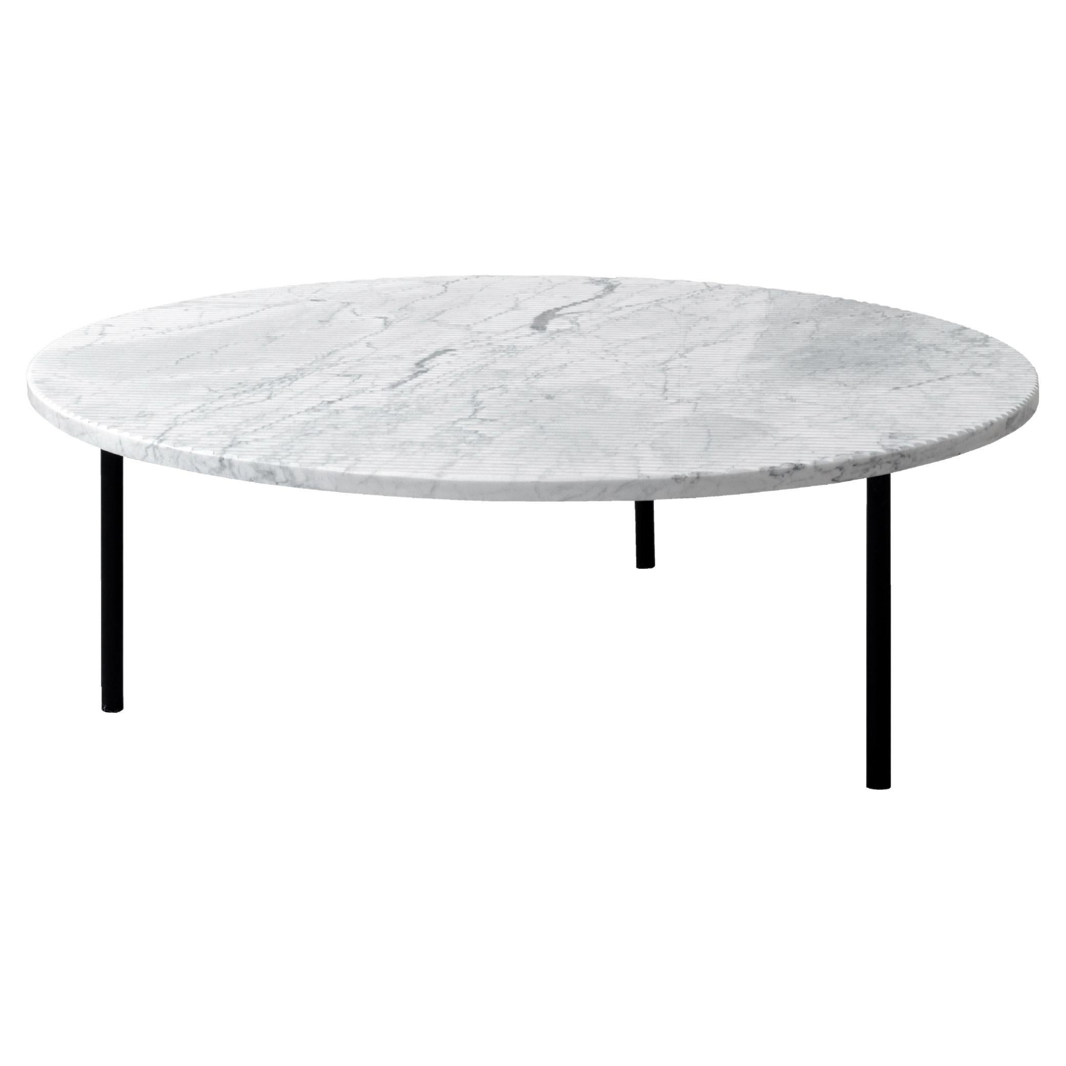 Gruff Grooved Coffe Table Large For Sale