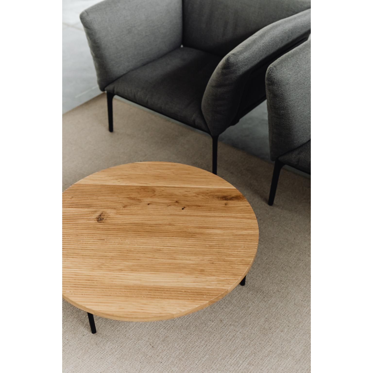 Gruff L Oak Coffee Table by Un’common In New Condition For Sale In Geneve, CH