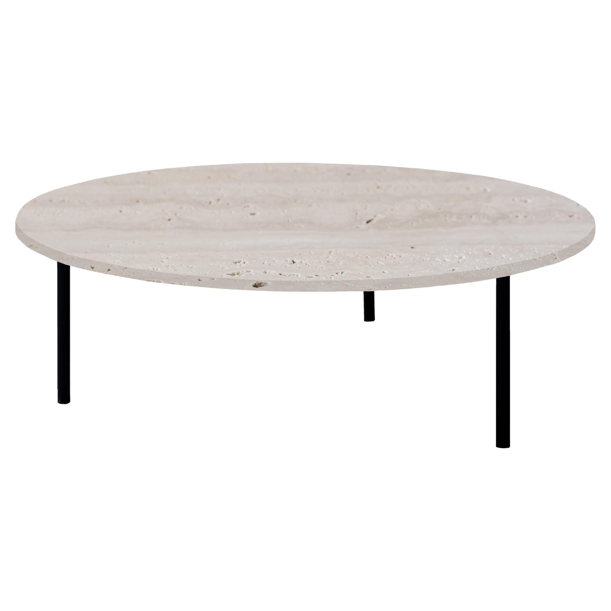 Gruff L Travertine Coffee Table by Un’common For Sale