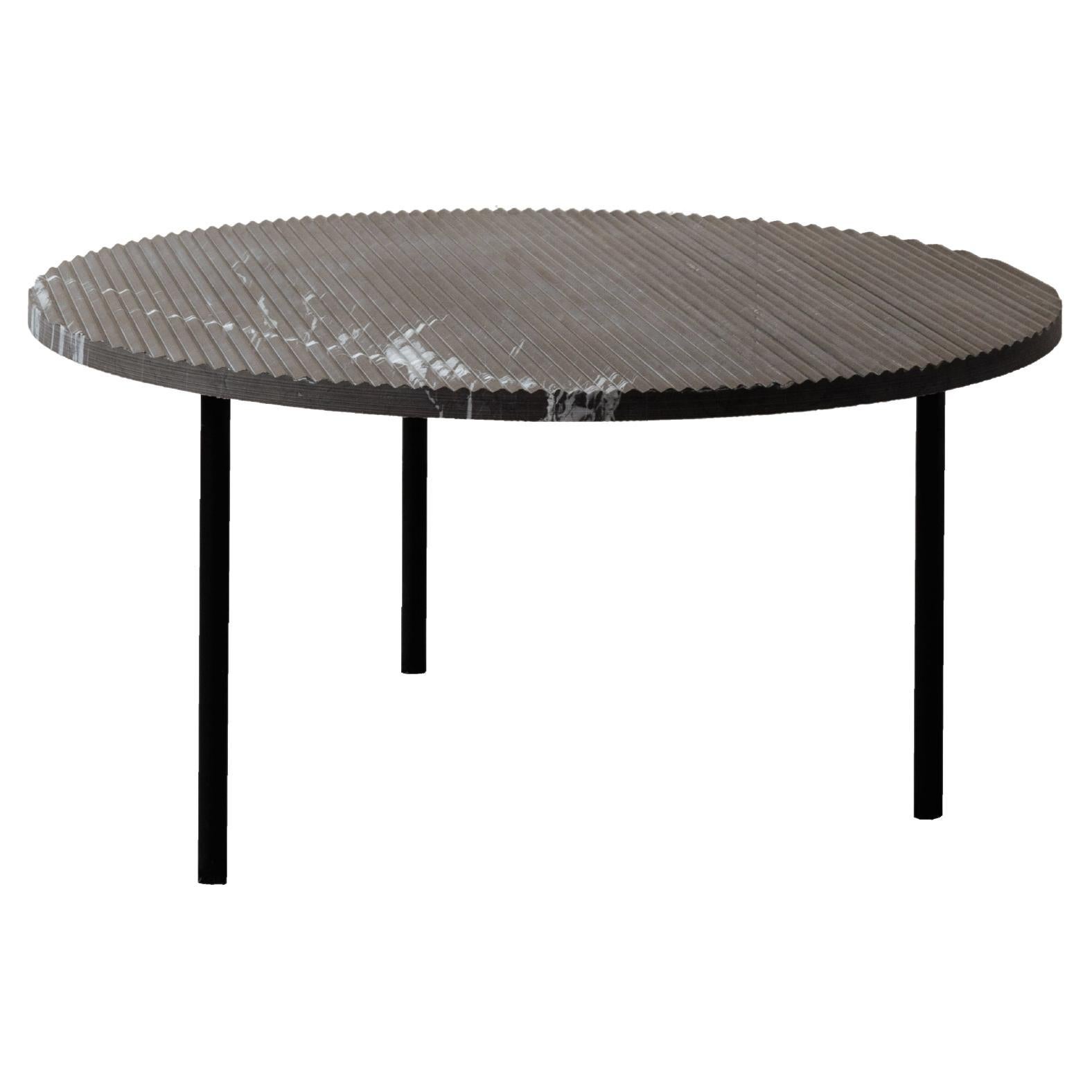 Gruff M Grooved Pietra Gray Coffee Table by Un’common