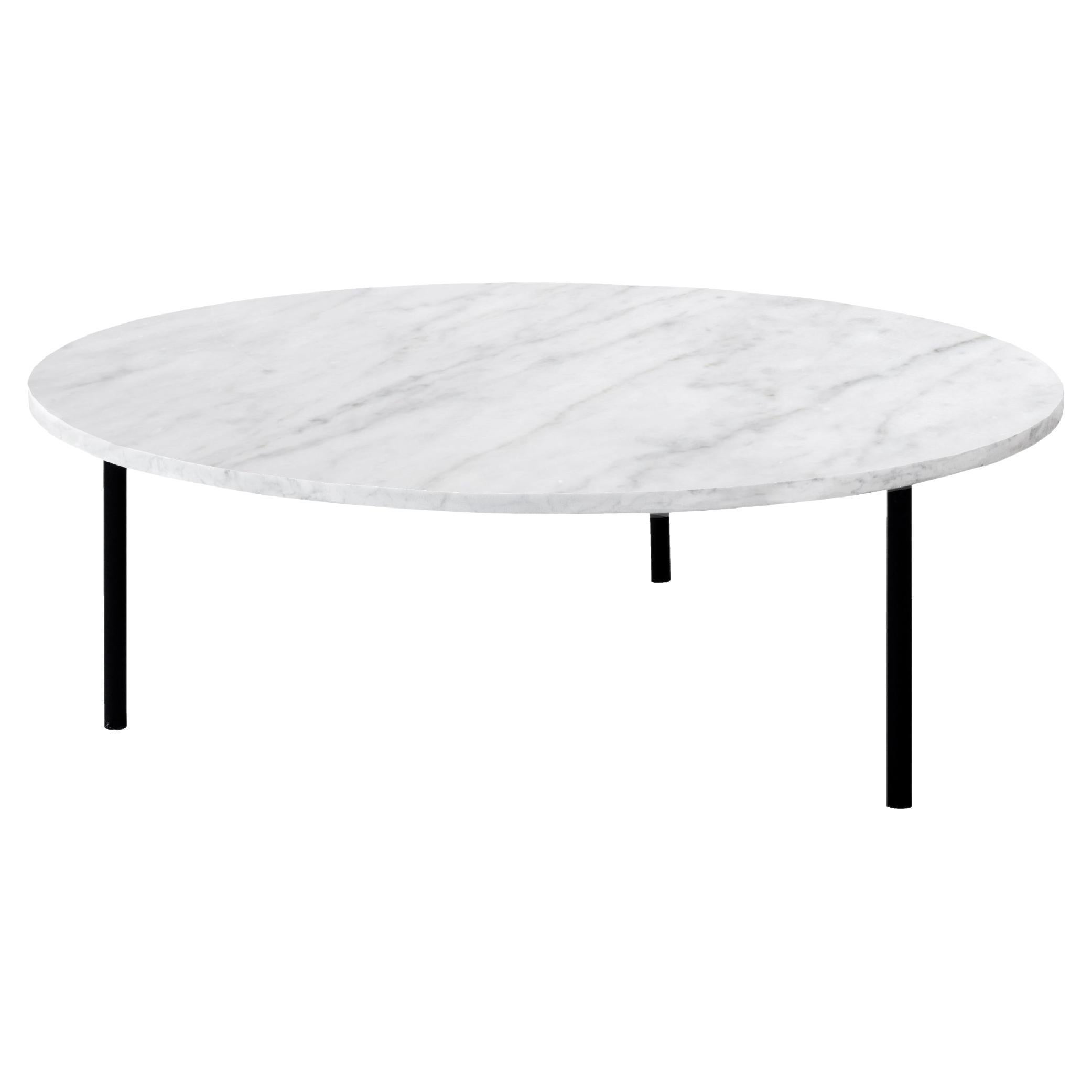 Gruff Polished Carrara Coffe Table Large For Sale