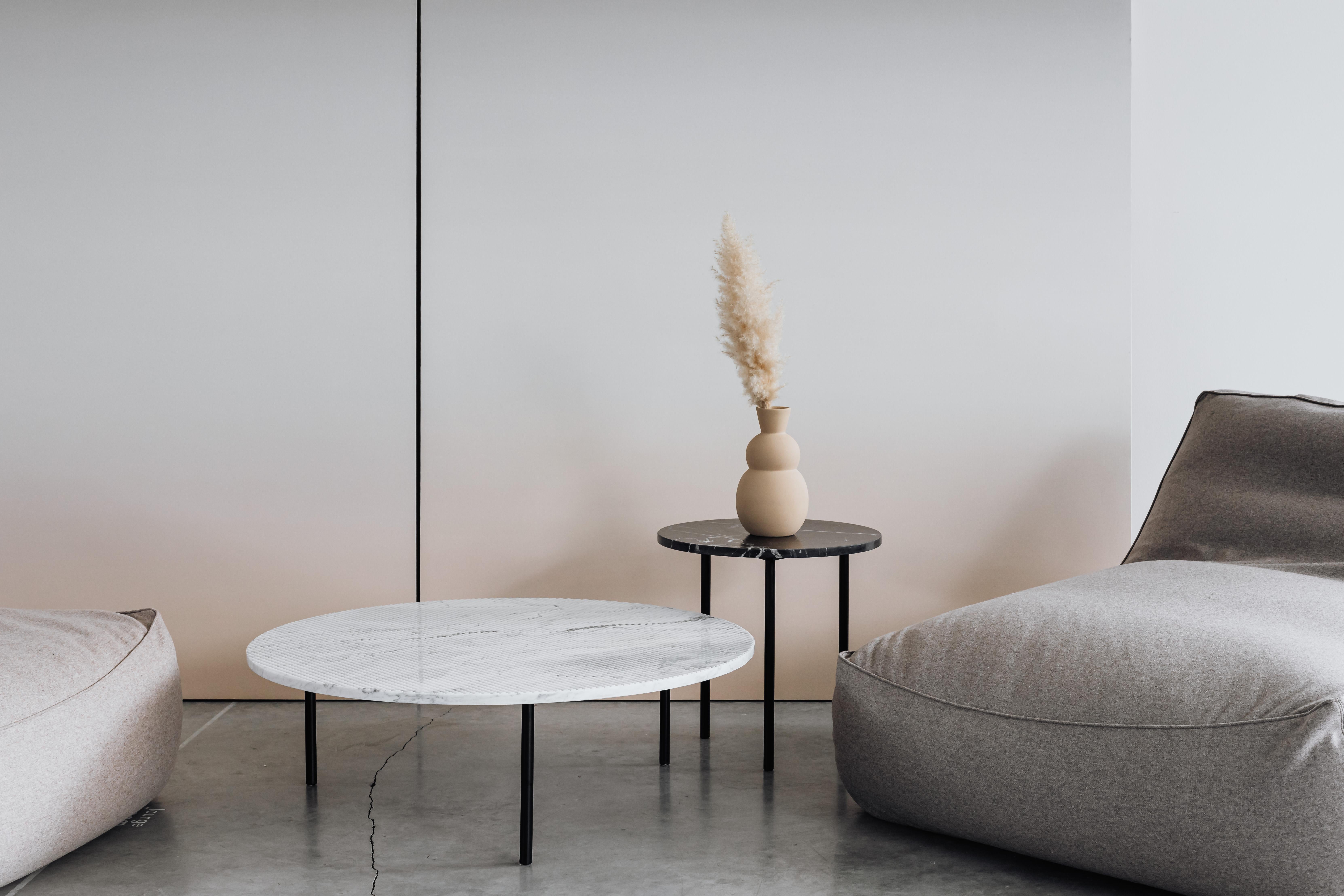 Gruff S Grooved Carrara Coffee Table by Un’common For Sale 4