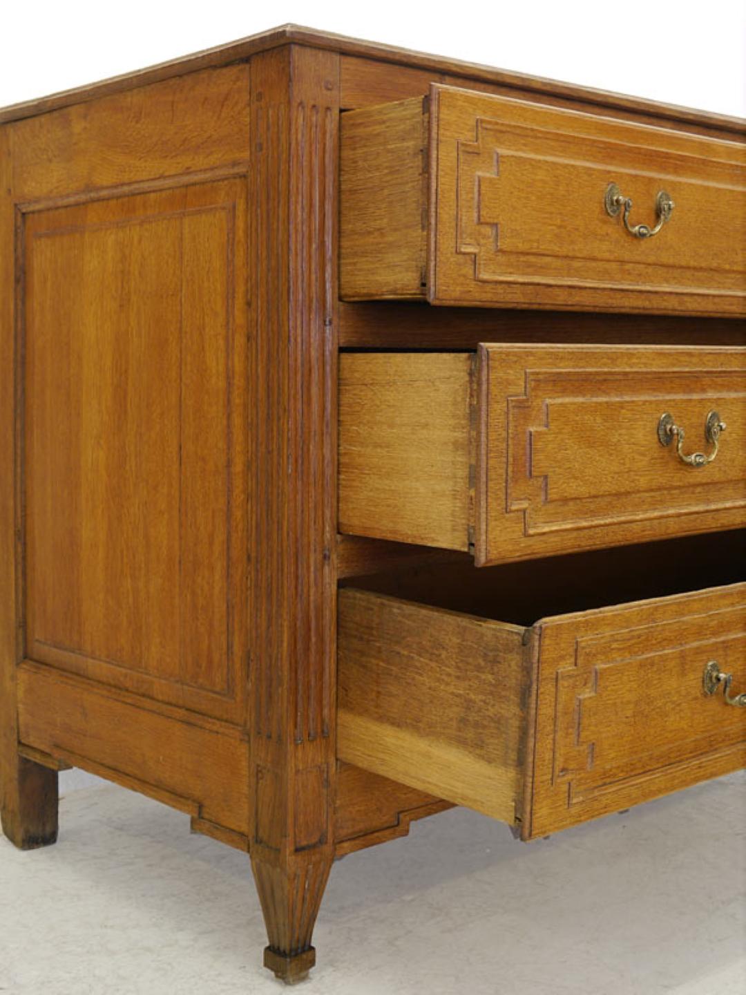 Revival Grunderzeit Chest of Drawers Made of Solid Oak, circa 1880