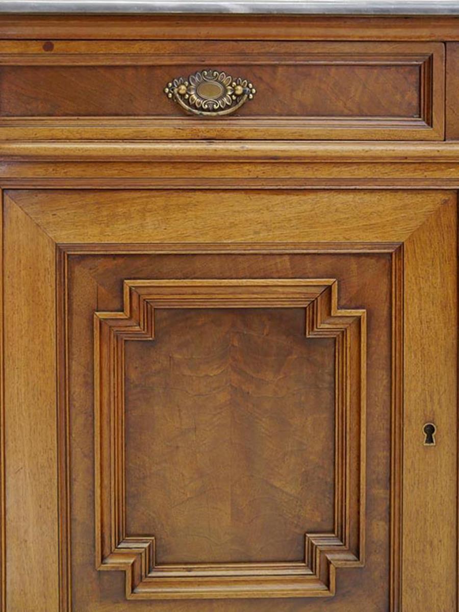 Gründerzeit Dresser Mirror Dresser Wilhelminian Period circa 1880 Walnut 1