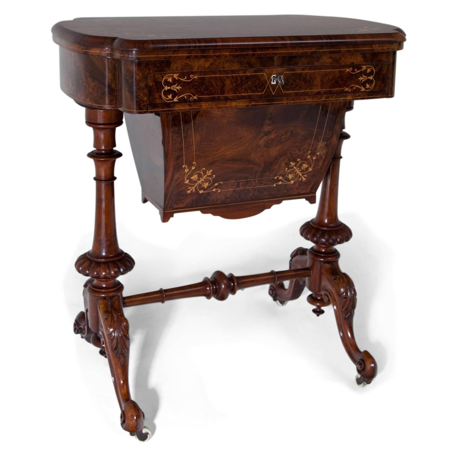 Revival Gründerzeit Game Table, circa 1880