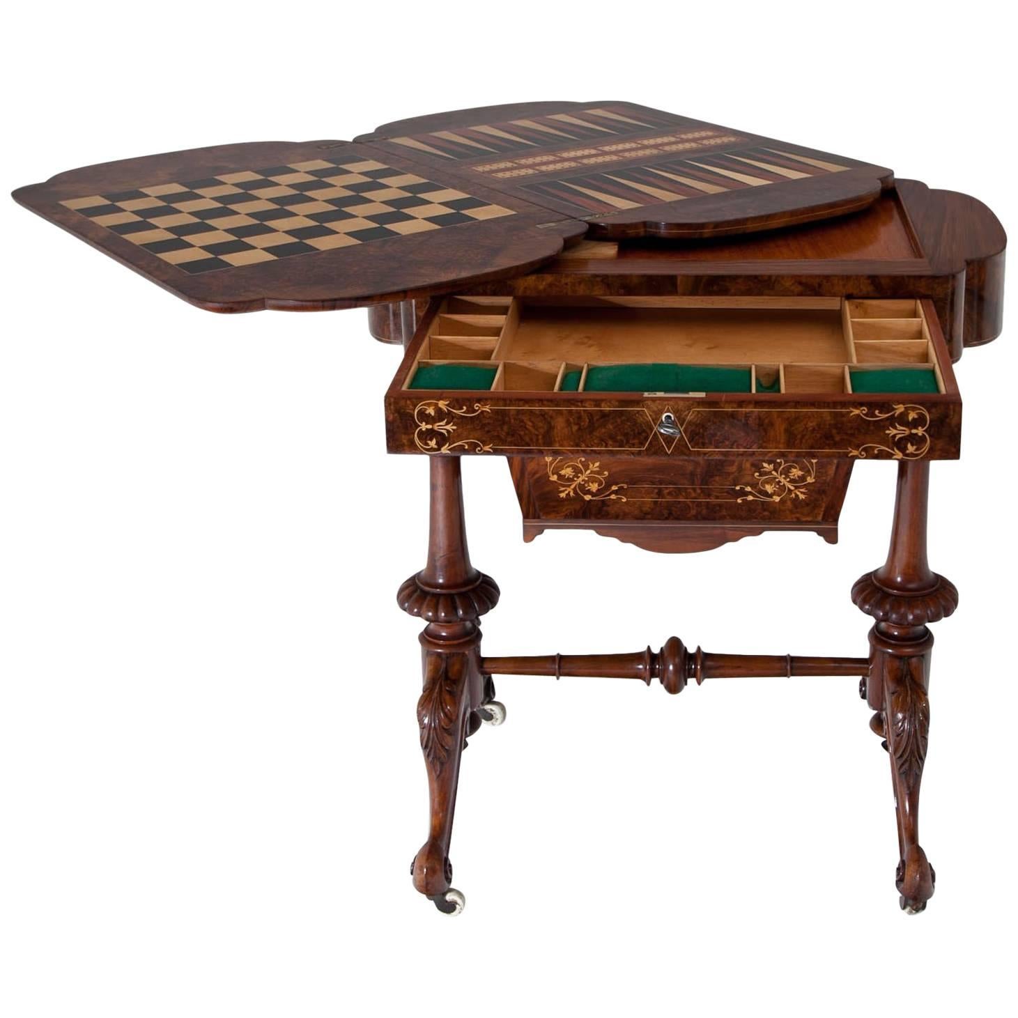 Gründerzeit Game Table, circa 1880
