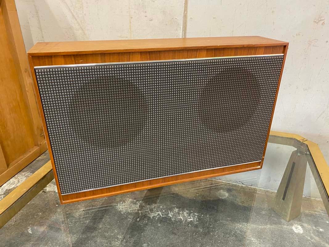 Late 20th Century Grundig Cube Speaker Set with Amplifier, 1970s