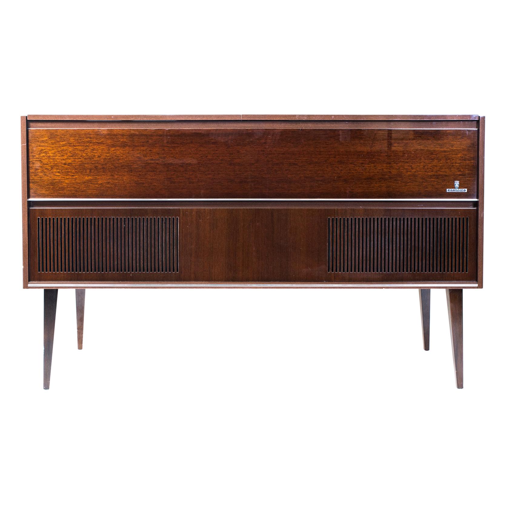 Grundig KS 620 U Turntable Console Stereo Cabinet Credenza with Turntable  at 1stDibs | grundig stereo console, grundig record player cabinet, grundig stereo  console models