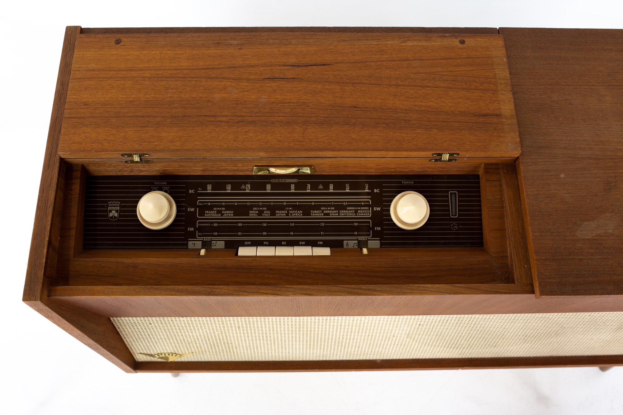 Mid-20th Century Grundig Majestic Mid Century Stereo Record Console