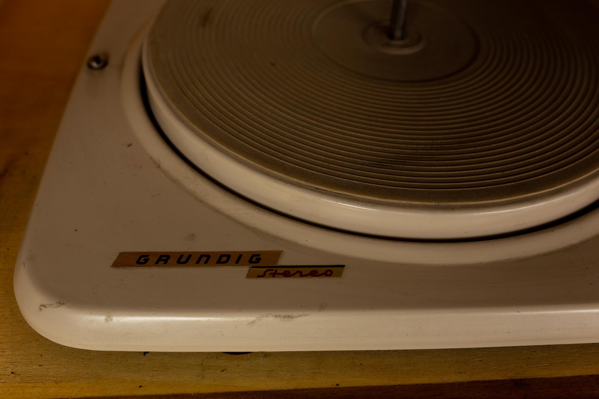 Metal Grundig Mid Century Stereo Record Console