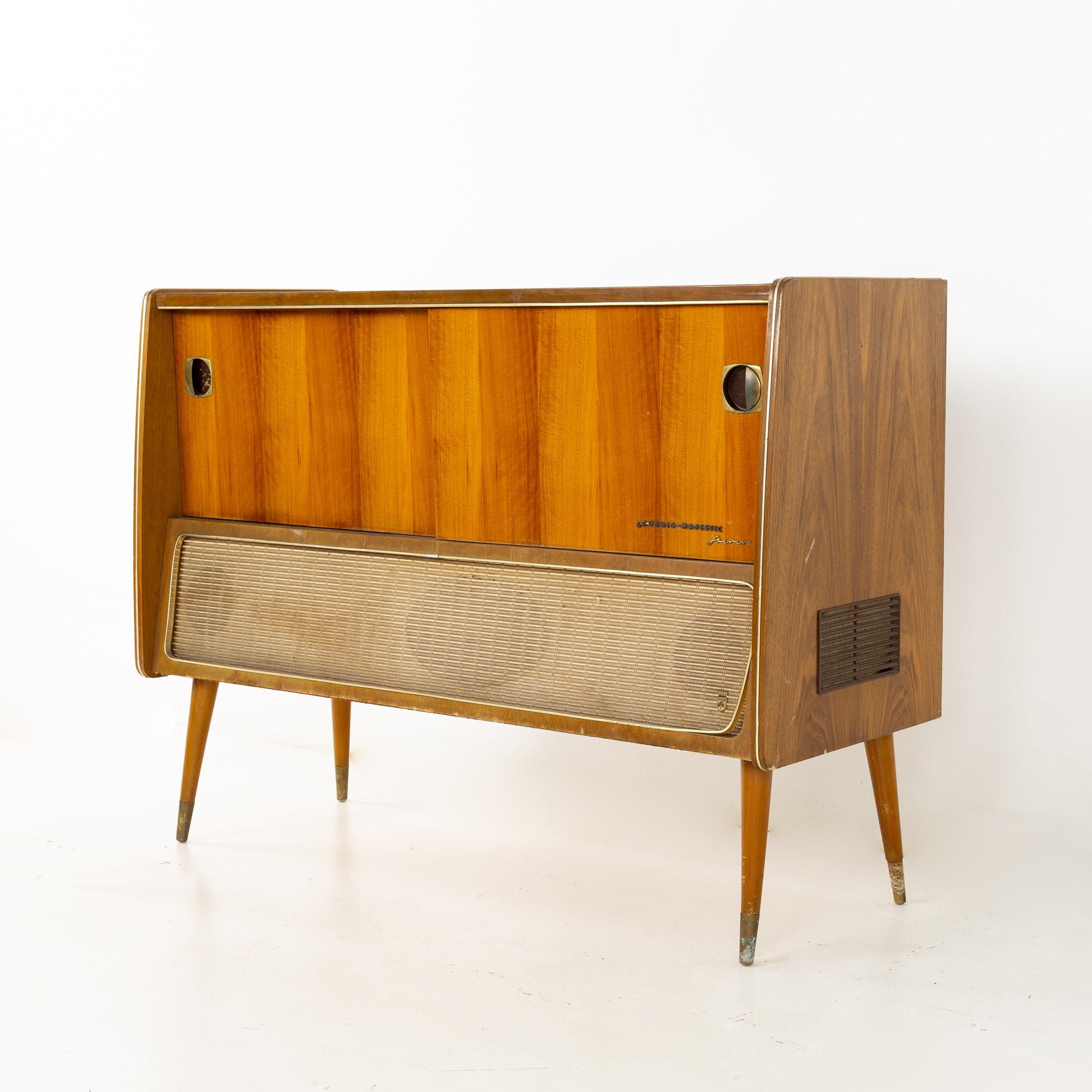 mid century stereo cabinet