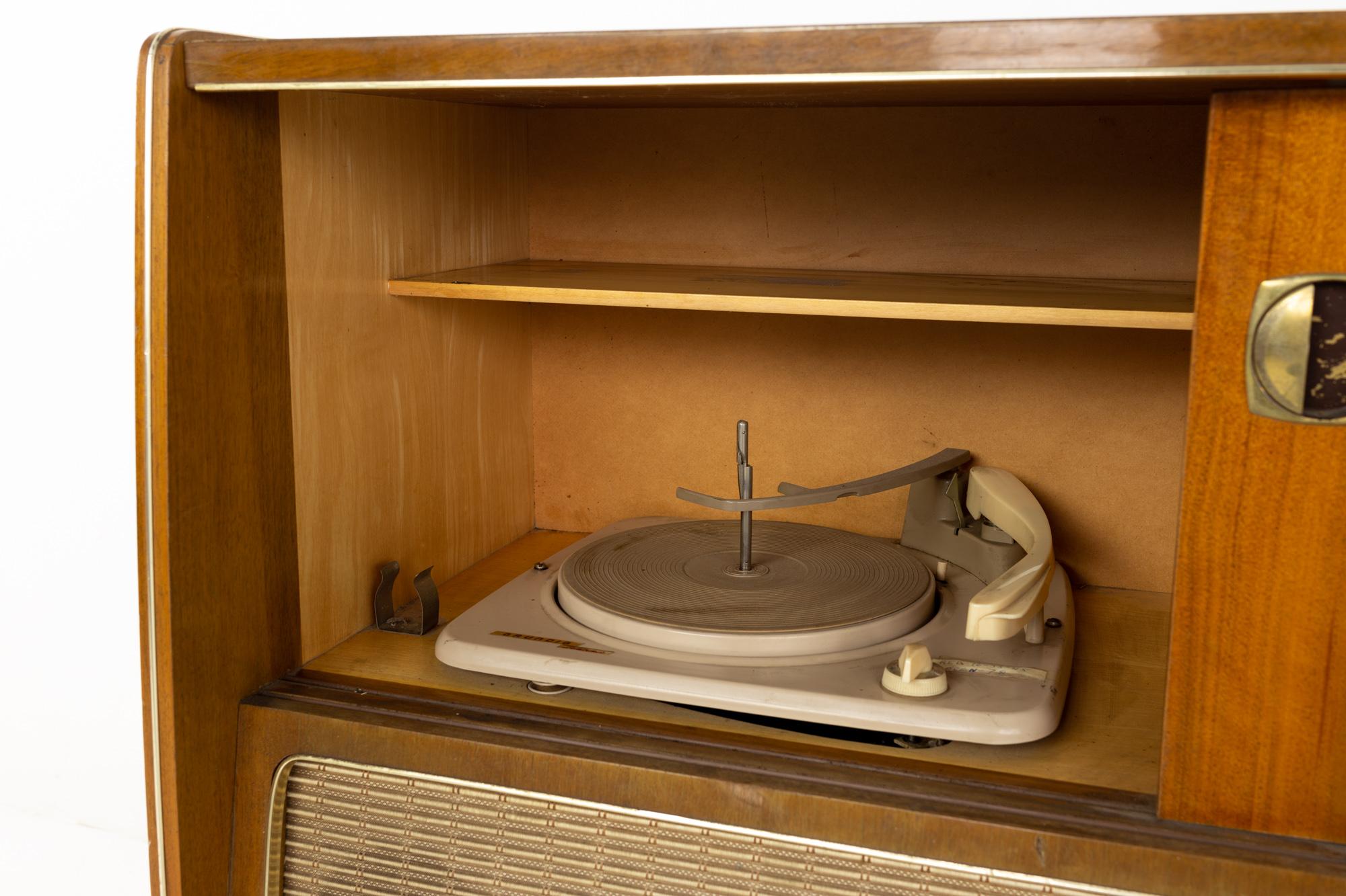 Mid-20th Century Grundig Mid Century Stereo Record Console