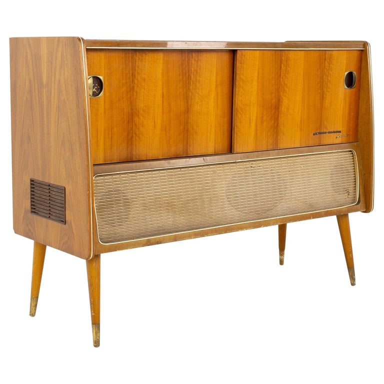 Grundig Mid Century Stereo Record, Mid Century Modern Stereo Cabinet