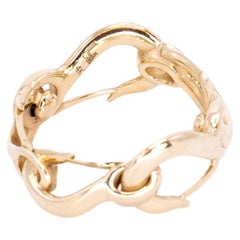Grunfeld Warped Link 14 Karat Gold Ring