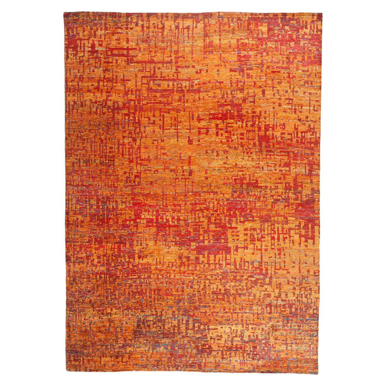 Grunge Orange Rug For Sale at 1stDibs