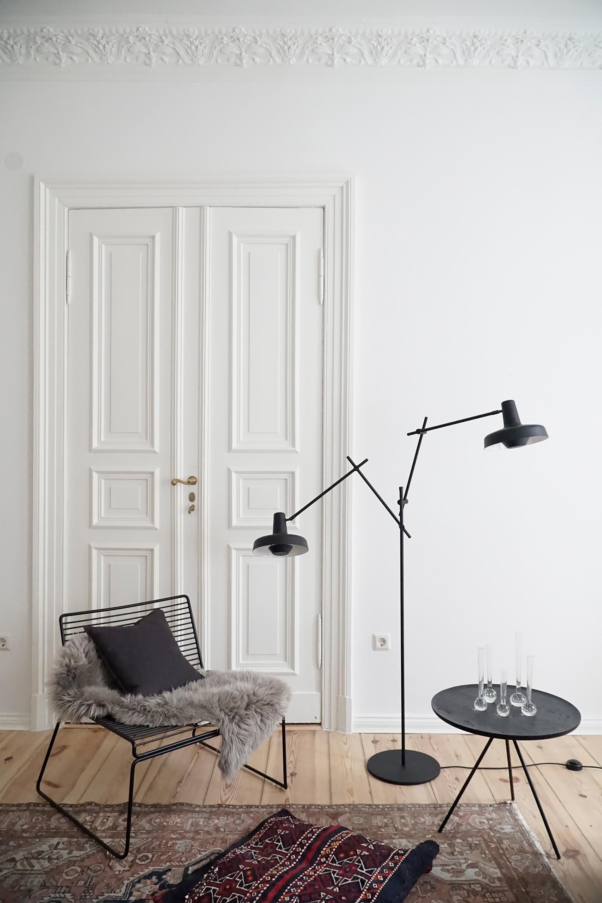 Croatian Grupa Arigato Double Black Floor Lamp, Filip Despot, Ivana Pavic & Tihana Taraba For Sale