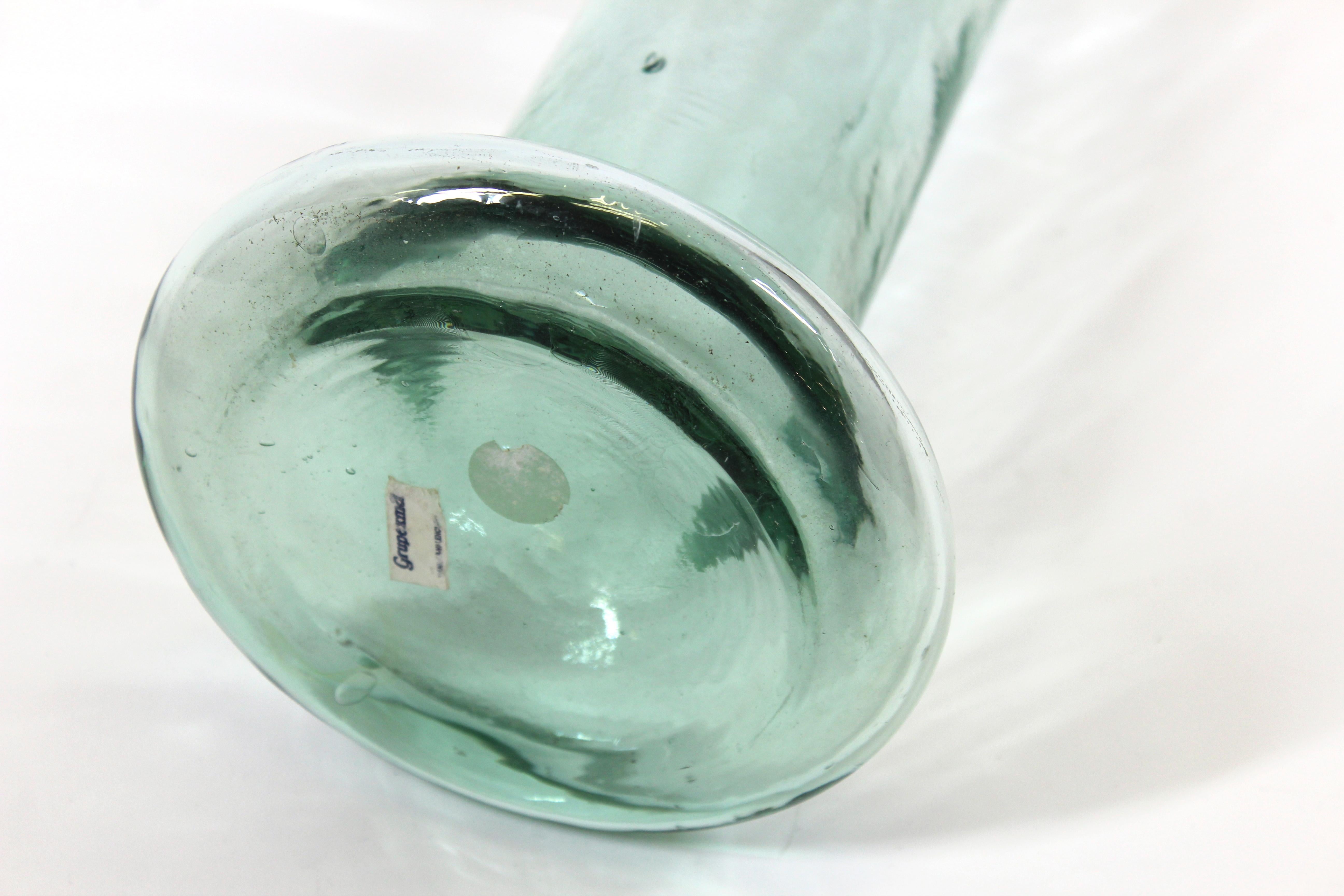 20th Century Grupexma Spanish Mid-Century Style Glass Vase