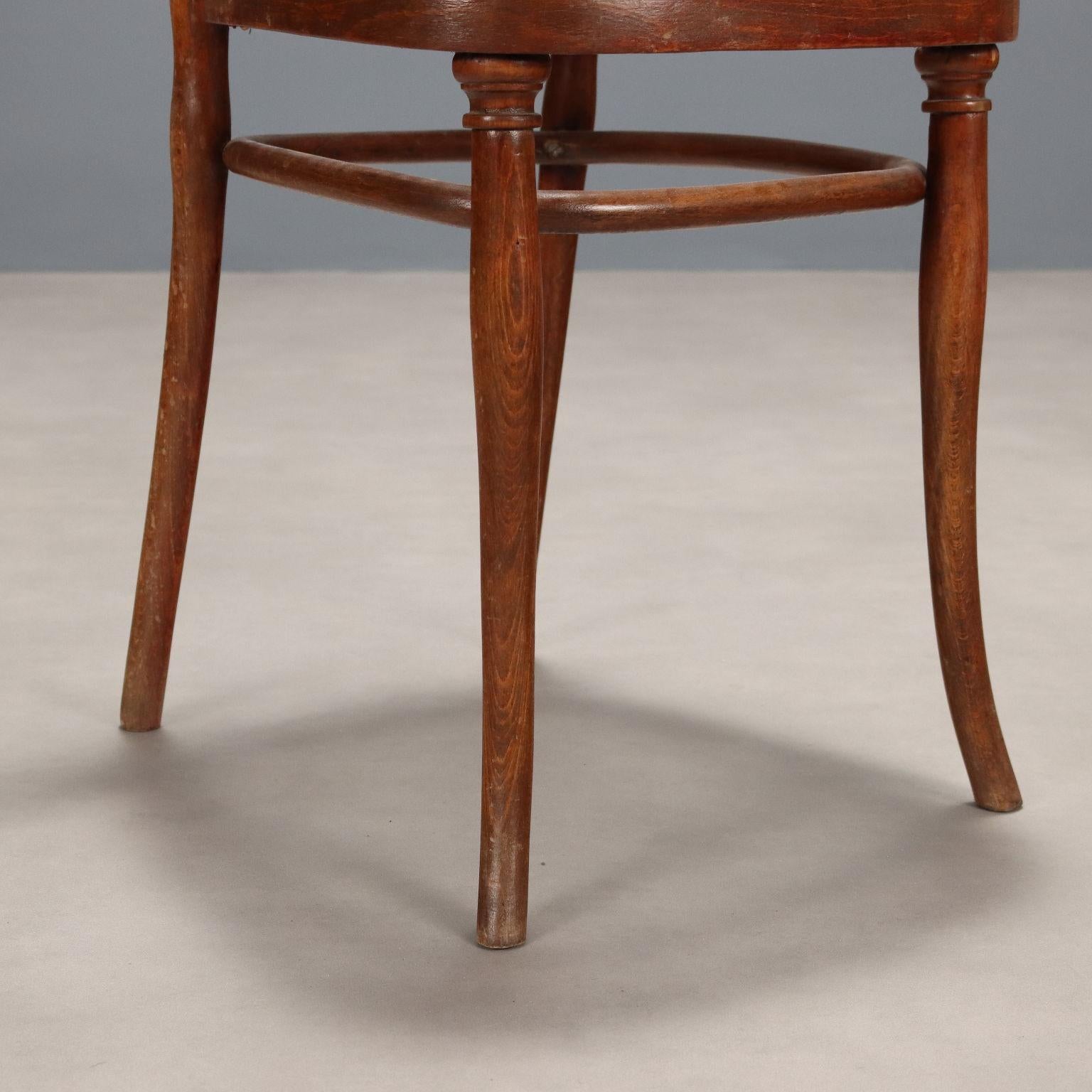 Grupo de 4 sillas Thonet de haya Austria Finales del siglo XIX Late 19th Century en venta