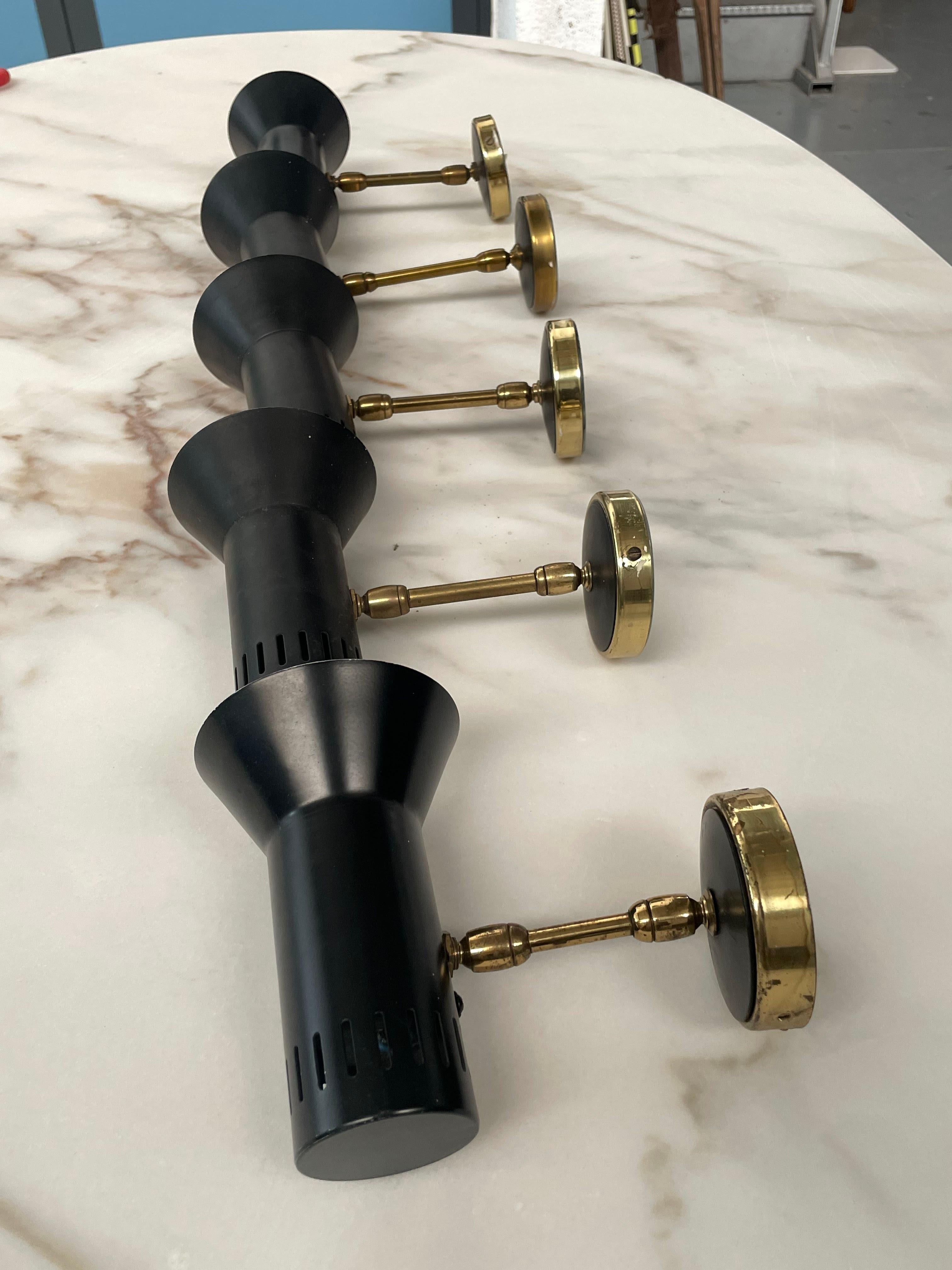Group of 1950s Stilnovo wall sconces (attr.) For Sale 9