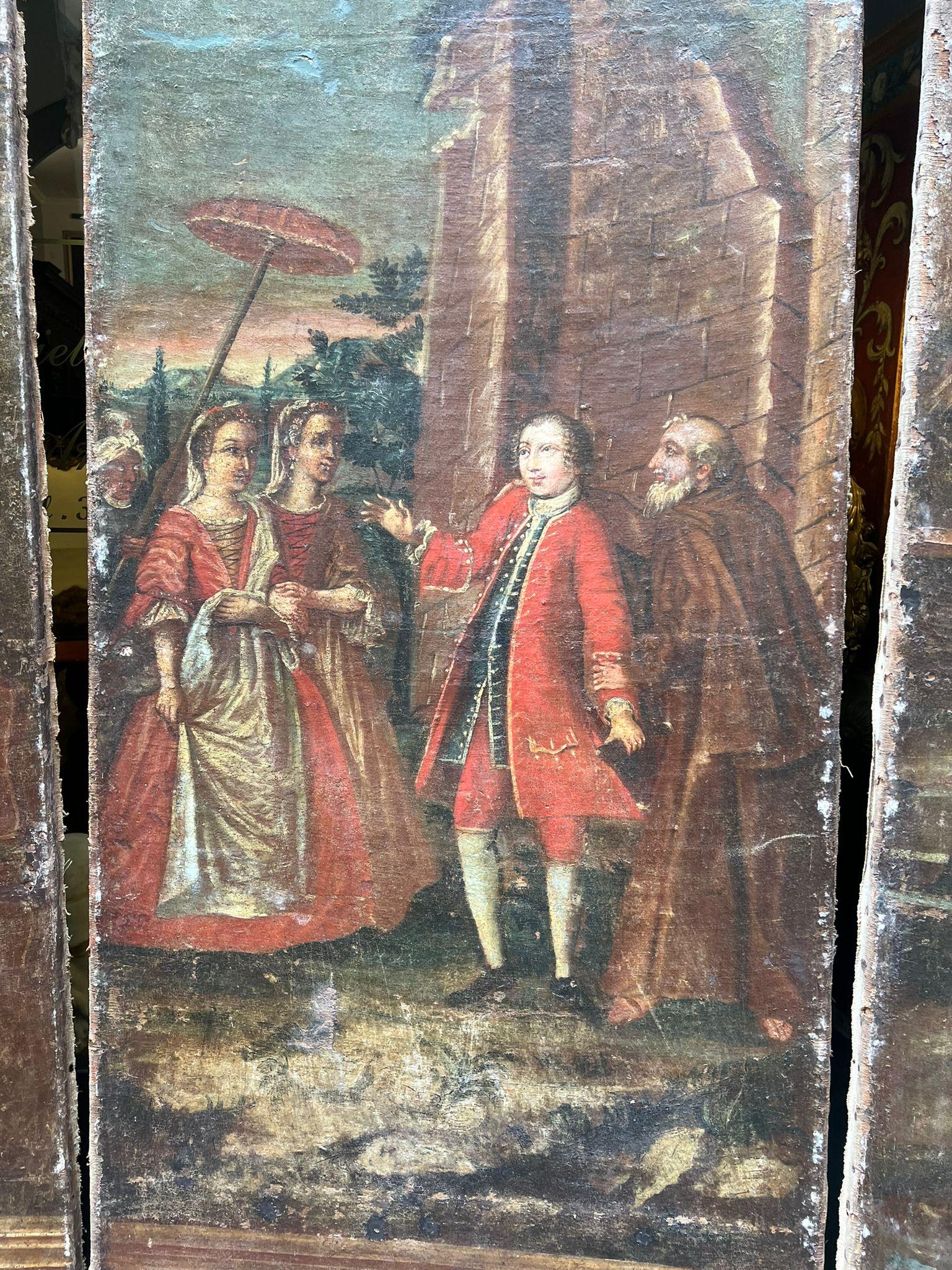 Group of five panels 18th century, Veneto 4