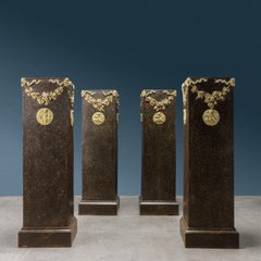 Group of Four Neoclassical Vase Holder Columns Italy Last Quarter of the 18th