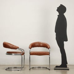 Grupo de cuatro sillas años 70