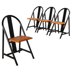 Gruppo di quattro Sedie Mobilgirgi Anni 80 Gruppo di quattro Sedie Mobilgirgi Anni 80