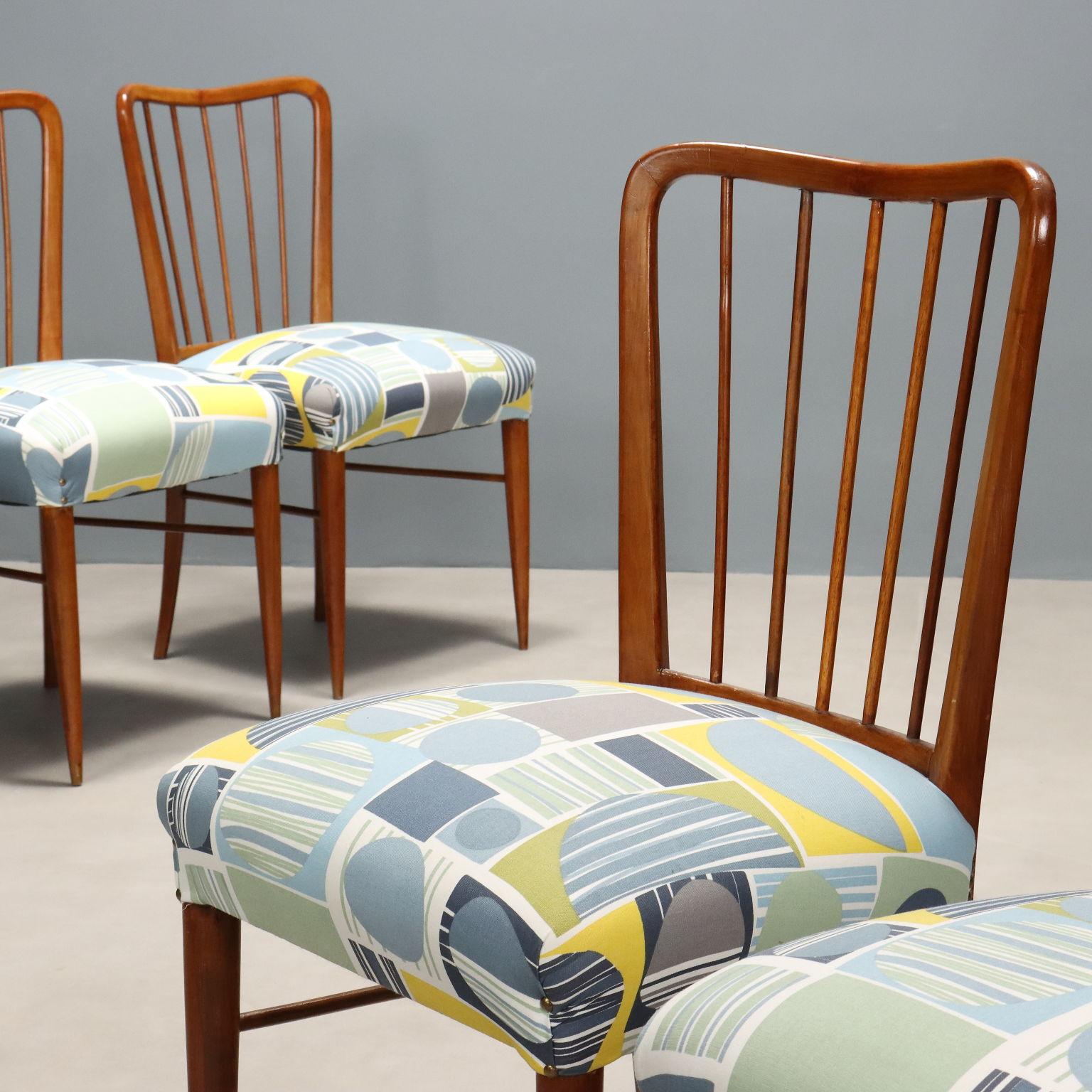 Italian Groupe de six chaises des années 1960 en vente
