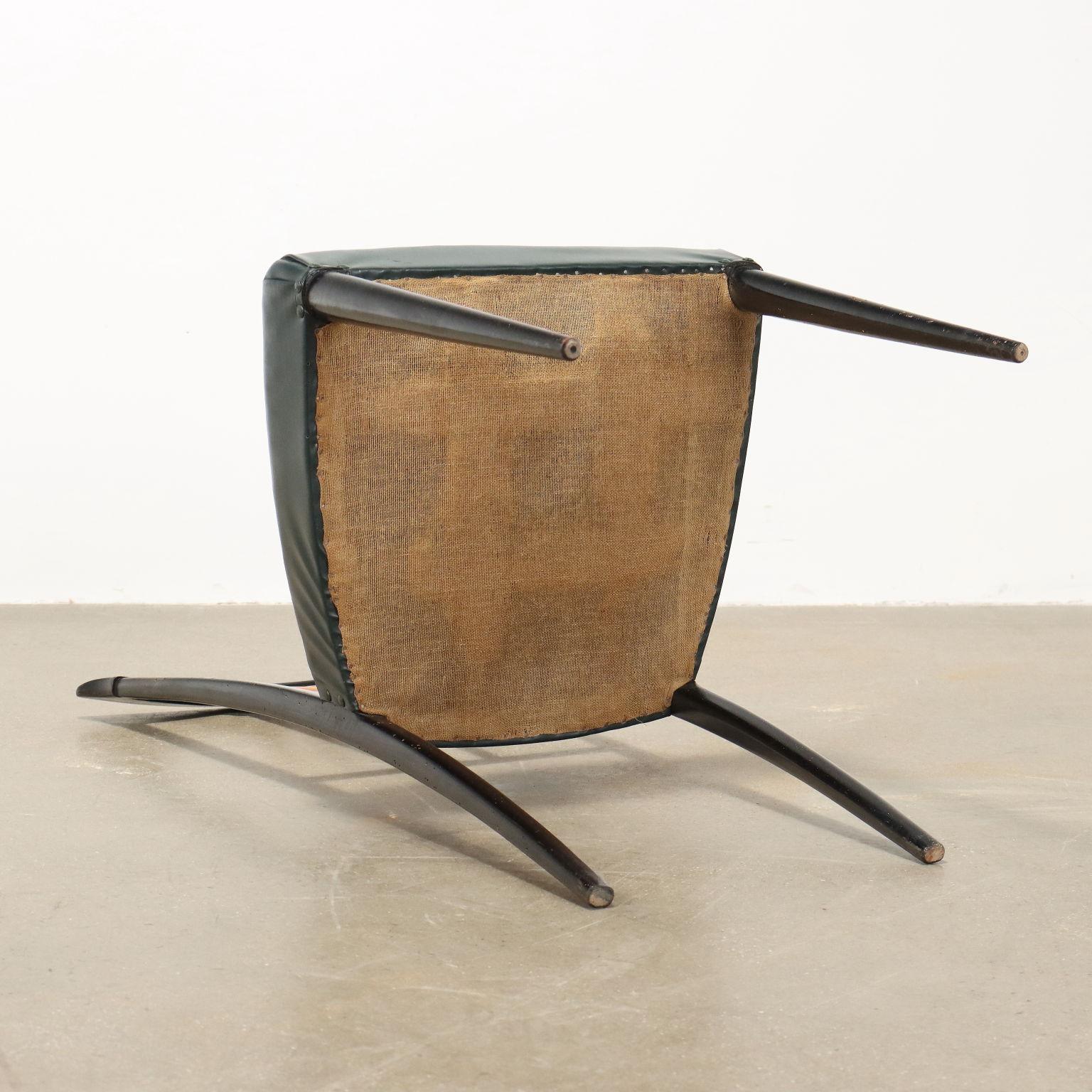 Groupe de six chaises des années 1950 en vente 3