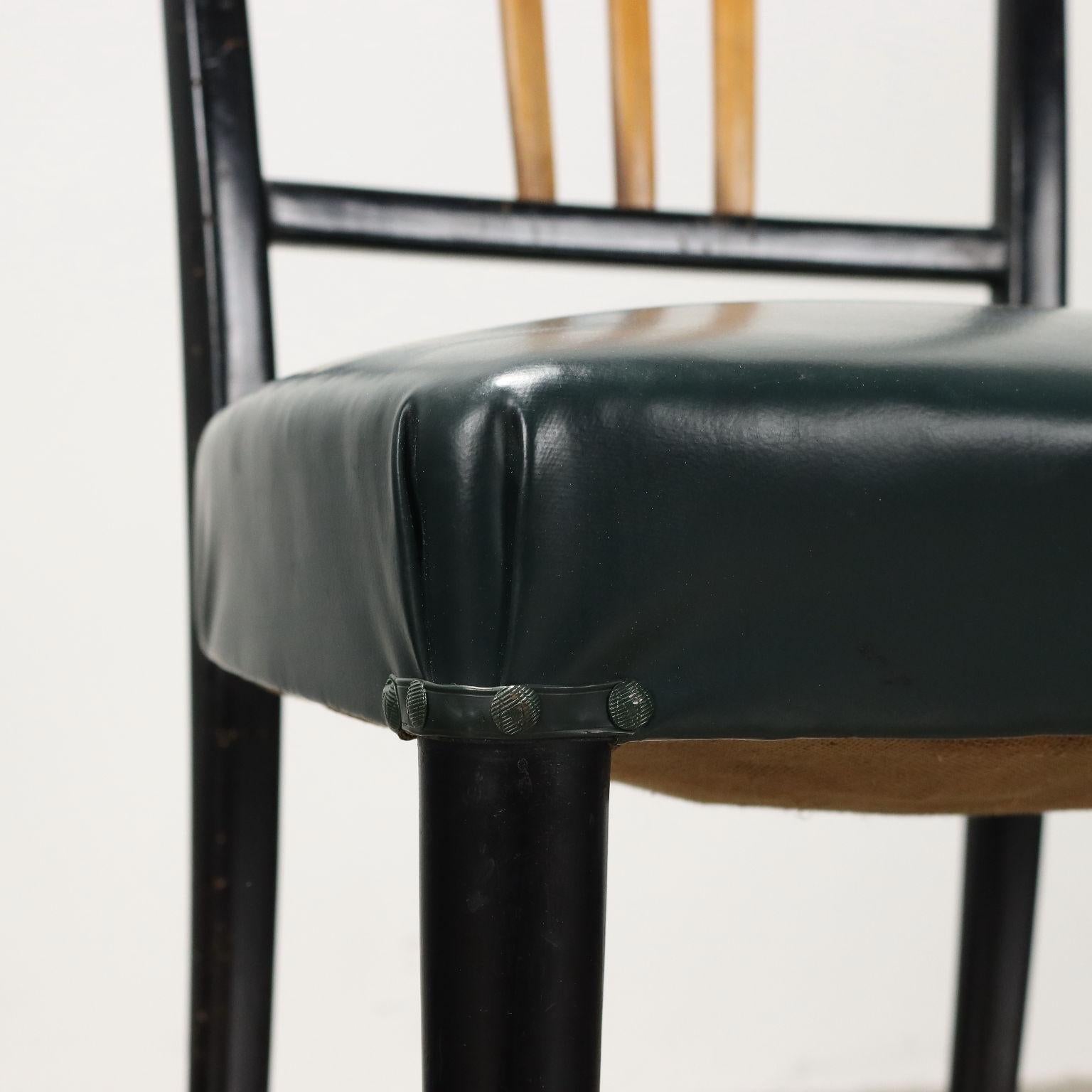 Milieu du XXe siècle Groupe de six chaises des années 1950 en vente