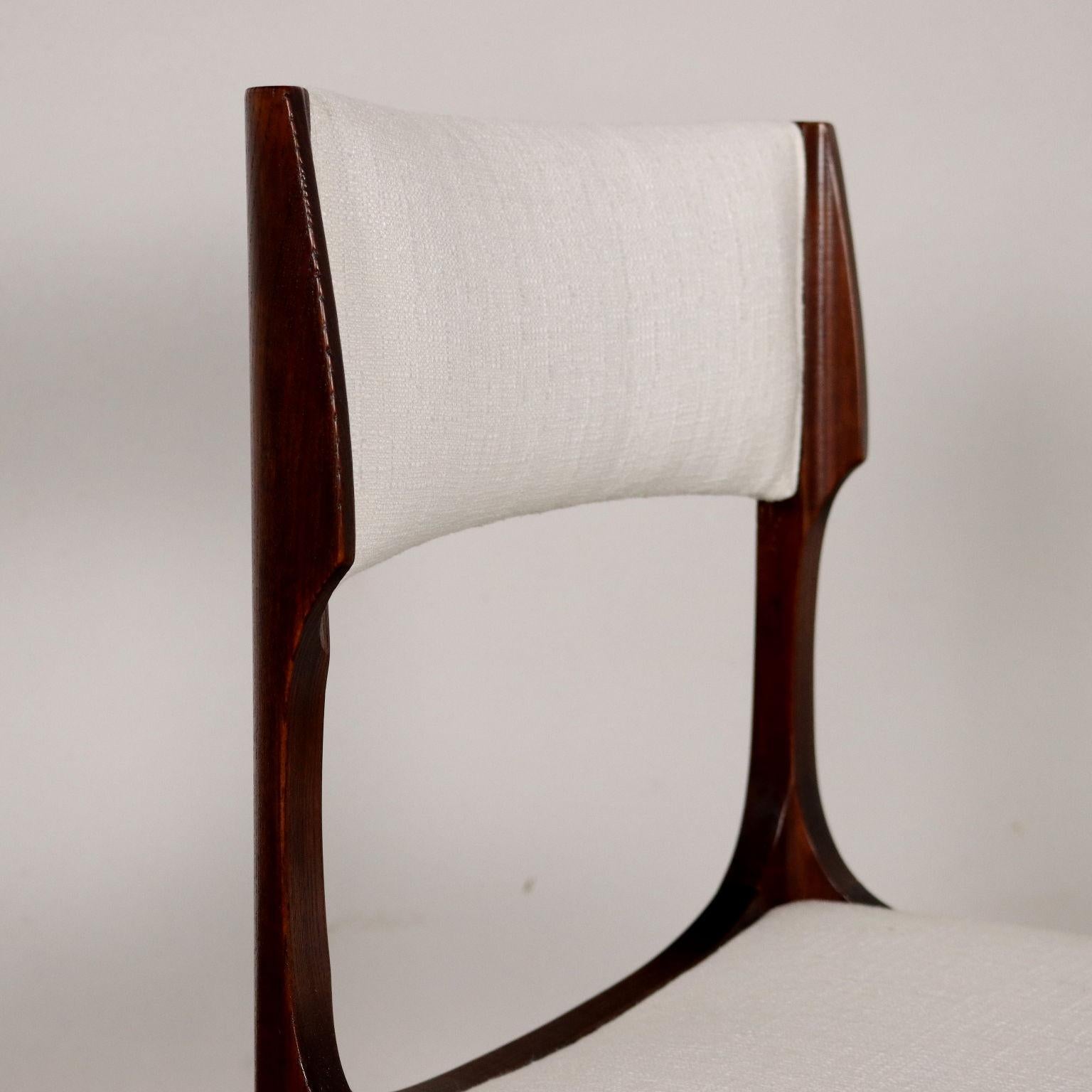 Mid-Century Modern Gruppo di sei sedie Elizabeth Giuseppe Gibelli pour Sormani, années 60