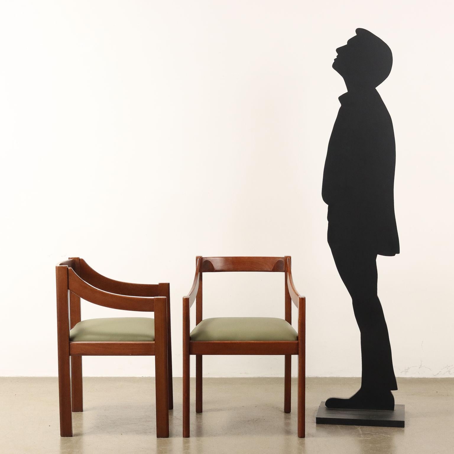 Mid-Century moderno Gruppo di sei Sedie Vintage Anni 70 in vendita