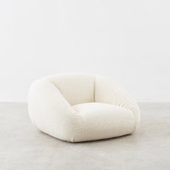 Sillón T.E.E. bouclé crema Gruppo G14 para Busnelli International, Italia, años 70