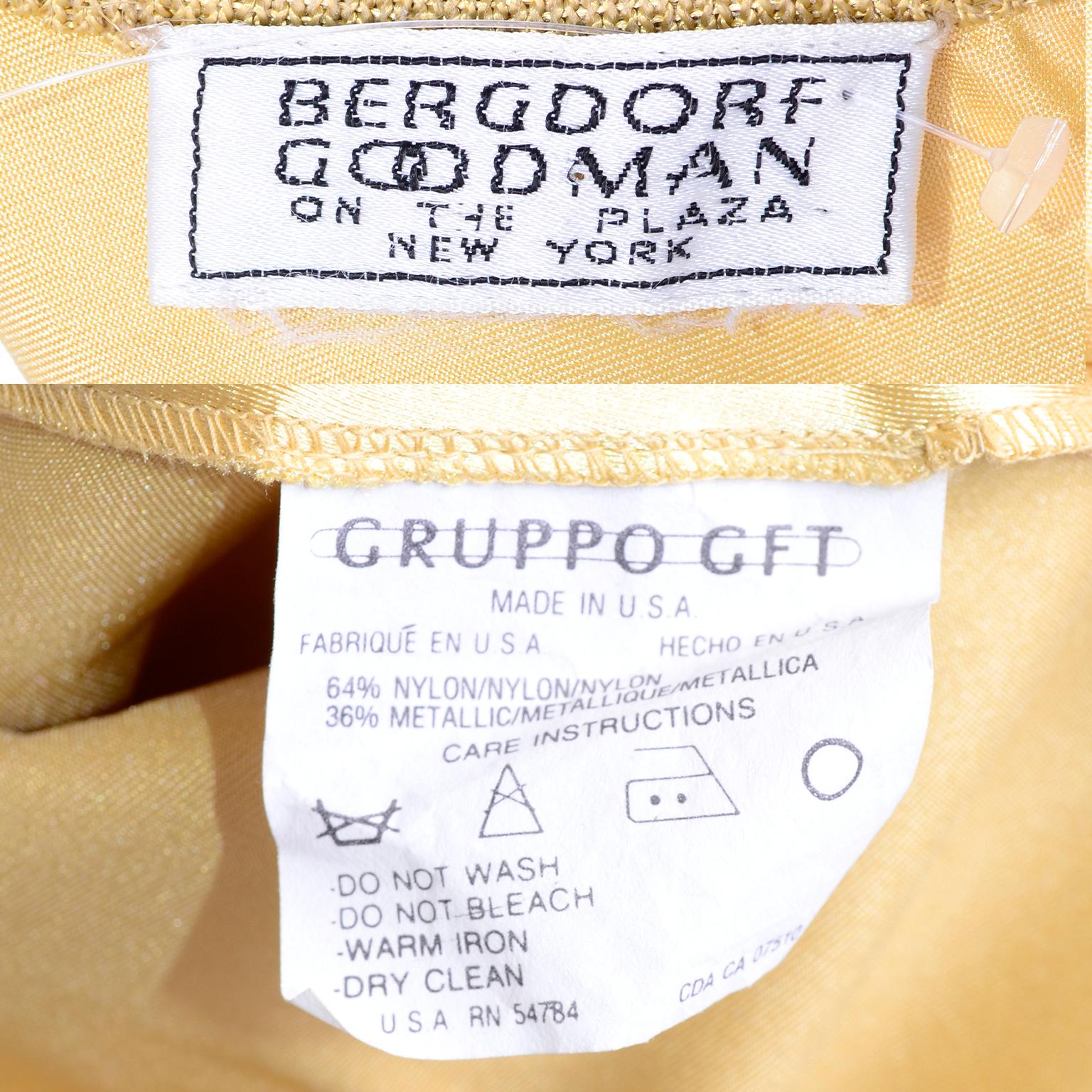 Bergdorf Goodman Gold Stretch-Spitzen-Designer-Bodycon-Minikleid Gruppo GFT im Angebot 4