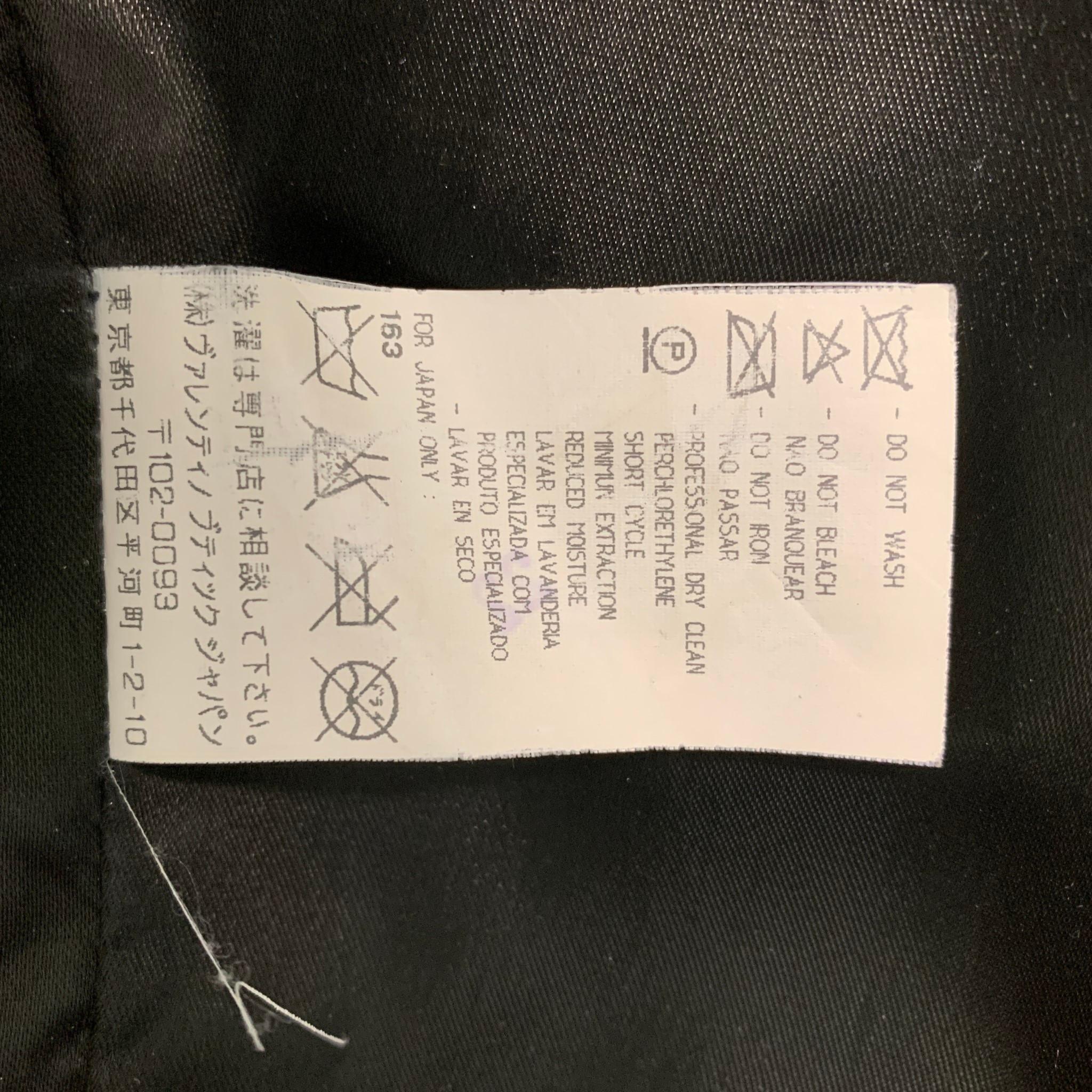 GRUPPO GFT Size 8 Black Goat Belted Jacket 2