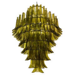 Lustre et pendentif rond de couleur verte Gruppo Luce fabriqué par La Murrina, 2020